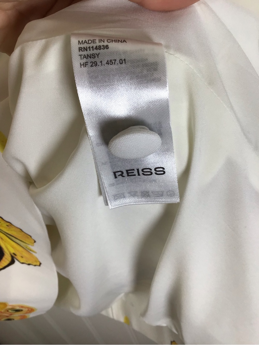 Reiss Tansy NYBG Butterfly Print Mini Dress Size 8. - Picture 9 of 12